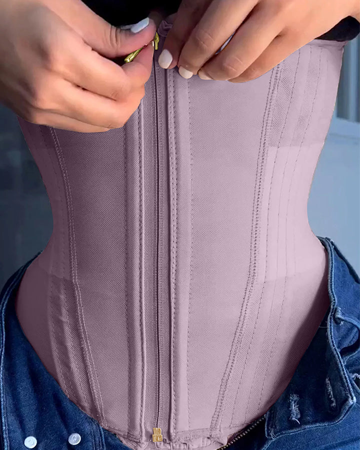 Zip & Breasted Body Shaper Tank Top