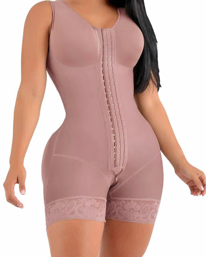 High Compression Short Girdle With Brooches Bust Girdle With Bust For Daily And Post-surgical Use