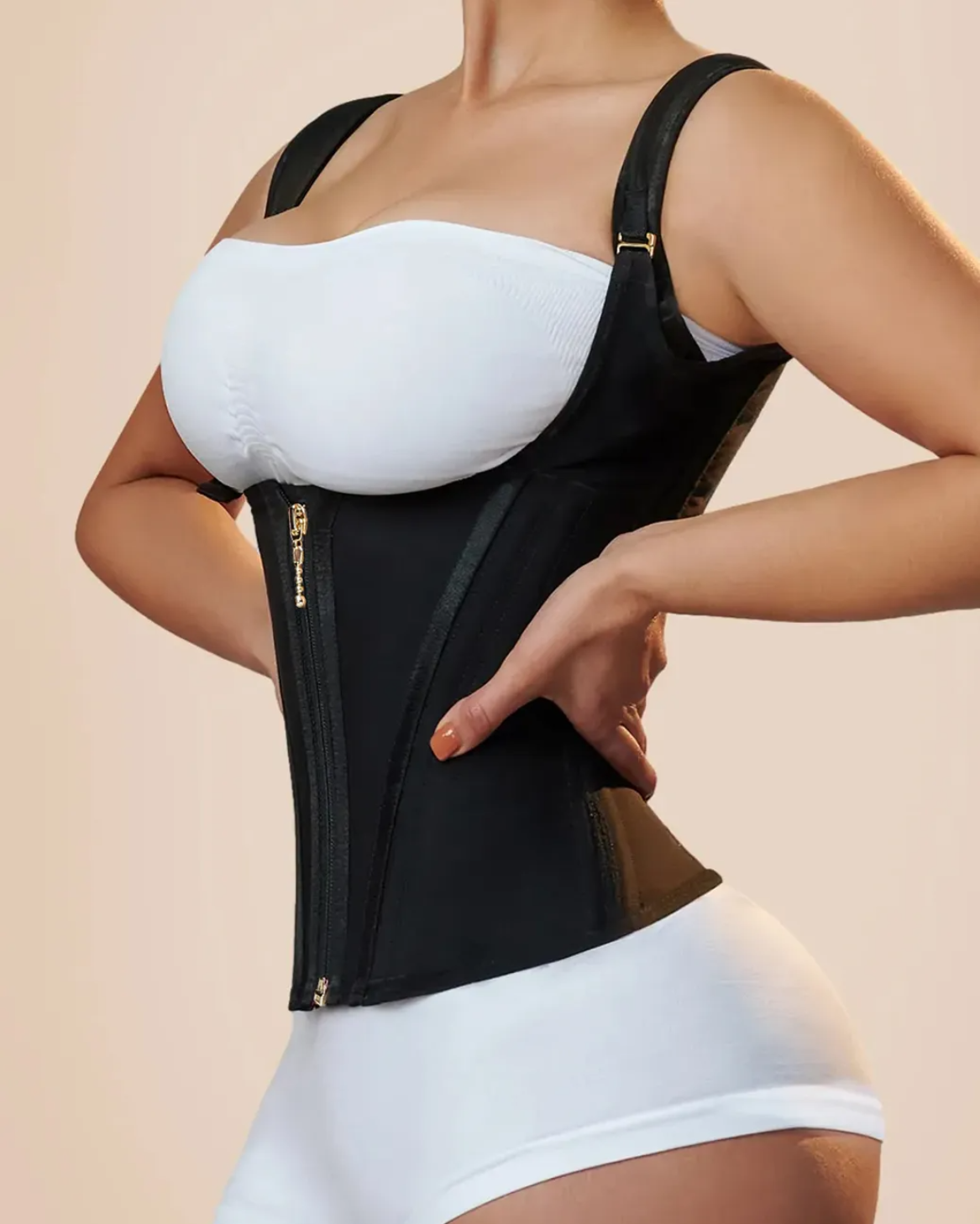 Waist Trainer for Women Corset Vest Body Shaper Cincher Trimmer Tank Top Sport Girdle with Steel Bones