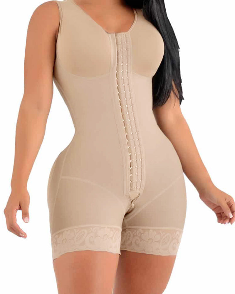 High Compression Short Girdle With Brooches Bust Girdle With Bust For Daily And Post-surgical Use