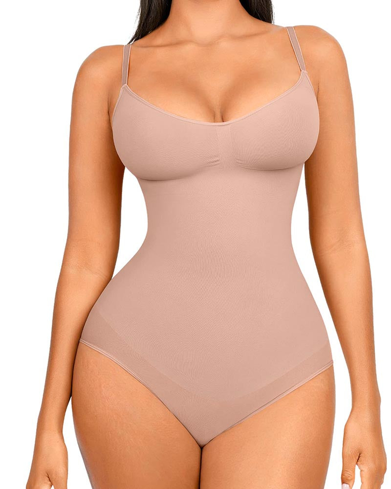 Shapewear Waist Trainer Bodysuits Women Clothing Tummy Control Seamless Full Body Shaper Square Neck Jumpsuits Top